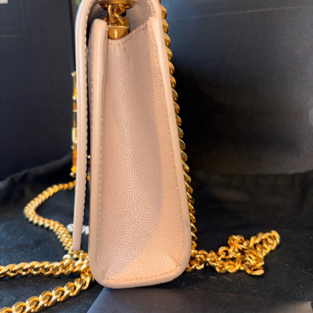 Saint Laurent Beige Chain Wallet - Picture 5 of 8